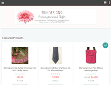 Tablet Screenshot of custommonogrammedgifts.com